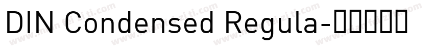 DIN Condensed Regula字体转换